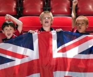 дети, школьник, Великобритания, флаг